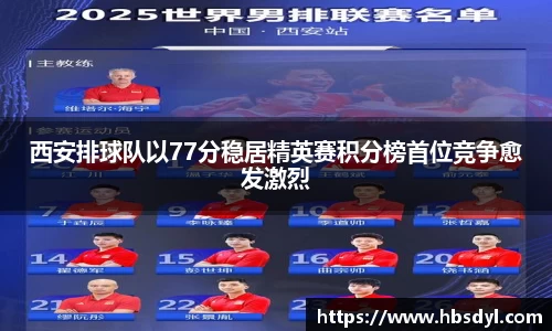 西安排球队以77分稳居精英赛积分榜首位竞争愈发激烈